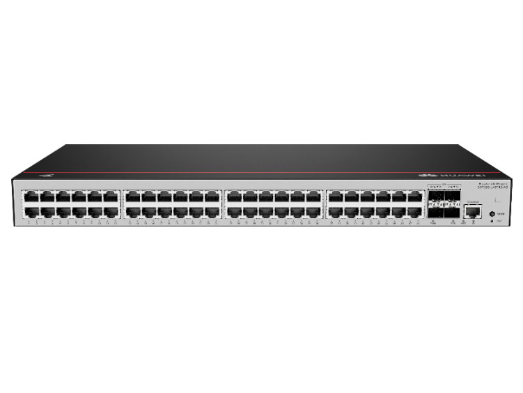 华为  eKitEngine S5735S-L48T4S-A3：48个10/100/1000BASE-T以太网端口，4个千兆SFP，内置交流供电，交换容量672Gbps/6.72Tbps，包转发率166Mpps