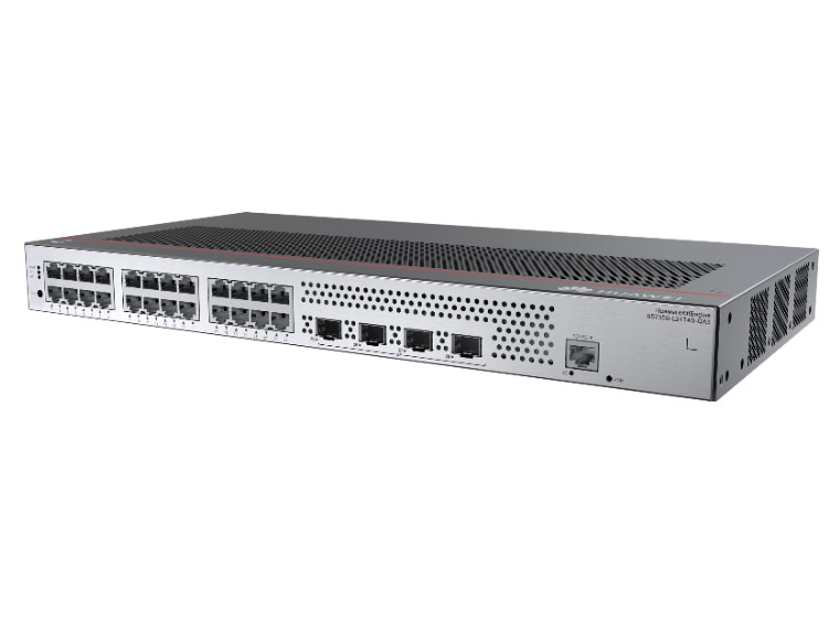 华为  eKitEngine S5735S-L24T4S-QA3：24个10/100/1000BASE-T以太网端口，4个千兆SFP，内置交流供电，无风扇，交换容量672Gbps/6.72Tbps，包转发率126Mpps