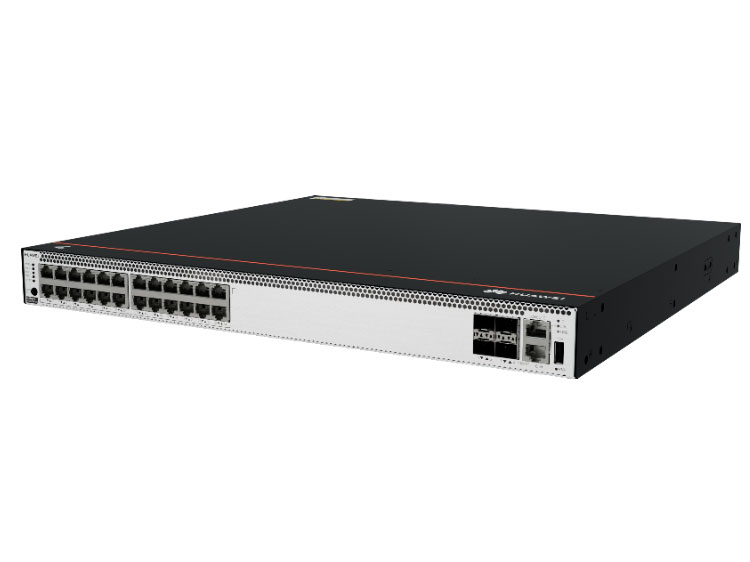 华为  eKitEngine S5731S-H24T4XC-A (24个10/100/1000BASE-T以太网端口,4个万兆SFP+,单子卡槽位,支持双电源,含1个交流电源) - 交换容量1.28Tbps/12.8Tbps；包转发率426Mpps
