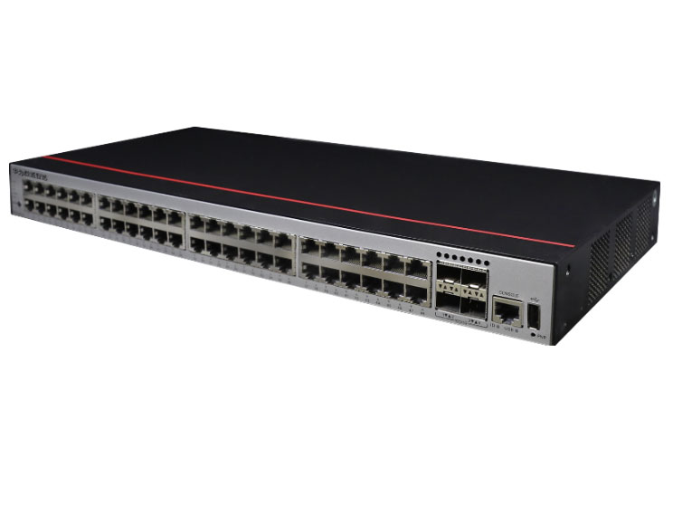 华为  FutureMatrix S5735S-L48P4X-A1：48个10/100/1000BASE-T以太网端口（PoE+），4个万兆SFP+，380W PoE，交流供电，交换容量432Gbps/4.32Tbps，包转发率144/166Mpps