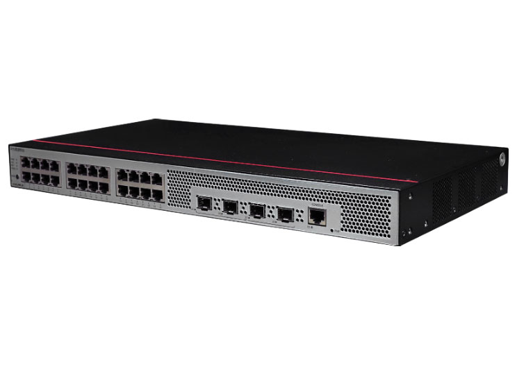 华为  FutureMatrix S5735S-L24T4S-QA2：24个10/100/1000BASE-T以太网端口，4个千兆SFP，交流供电，无风扇，交换容量336Gbps/3.36Tbps，包转发率51/126Mpps