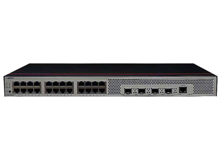 华为  FutureMatrix S5735S-L24T4S-MA2：24个10/100/1000BASE-T以太网端口，4个千兆SFP，交流供电，交换容量336Gbps/3.36Tbps，包转发率126Mpps