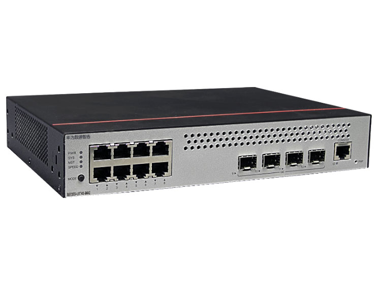 华为  FutureMatrix S5735S-L8T4S-MA2：8个10/100/1000BASE-T以太网端口，4个千兆SFP，交流供电，交换容量336Gbps/3.36Tbps，包转发率102Mpps