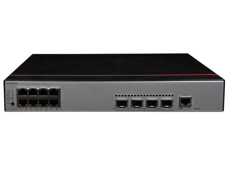 华为  FutureMatrix S5735S-L8P4S-A1：8个10/100/1000BASE-T以太网端口（PoE+），4个千兆SFP，124W PoE，交流供电，交换容量336Gbps/3.36Tbps，包转发率27/102Mpps