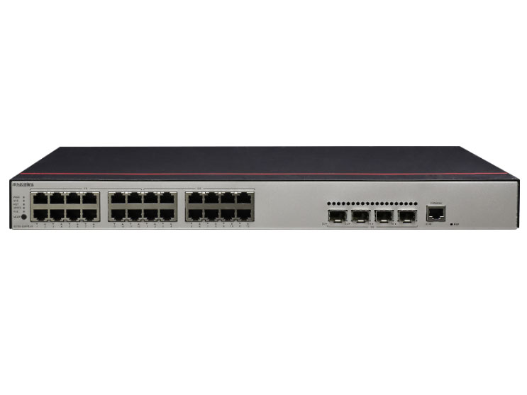 华为  FutureMatrix S2730S-S24FP4S-A：12个10/100BASE-TX以太网端口（PoE+），12个10/100/1000BASE-T以太网端口（PoE+），4个千兆SFP，380W PoE，交流供电，交换容量336Gbps，包转发率25.8Mpps