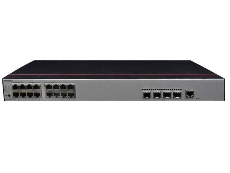 华为  FutureMatrix S2730S-S16FP4S-A：8个10/100BASE-TX以太网端口（PoE+），8个10/100/1000BASE-T以太网端口（PoE+），4个千兆SFP，380W PoE，交流供电，交换容量336Gbps，包转发率19.2Mpps