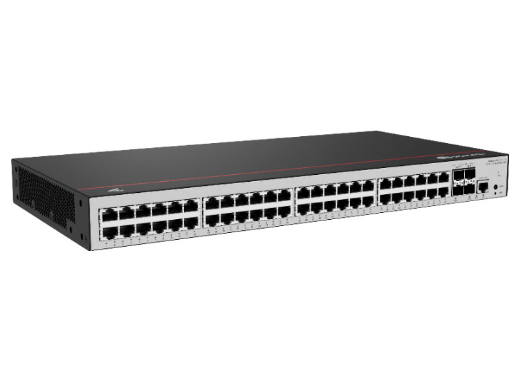 华为   eKitEngine S1730S-S48T4X-A3(48个10/100/1000BASE-T以太网端口,4个万兆SFP+,内置交流供电) - 交换容量502Gbps/5.02Tbps；包转发率132Mpps