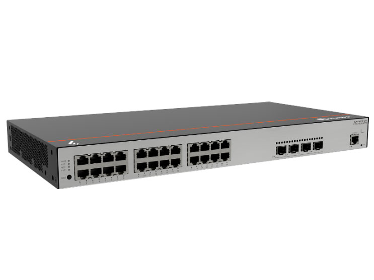 华为  eKitEngine S1730S-S24P4S-A3(24个10/100/1000BASE-T以太网端口(400W PoE+),4个千兆SFP,内置交流供电) - 交换容量502Gbps/5.02Tbps；包转发率76Mpps