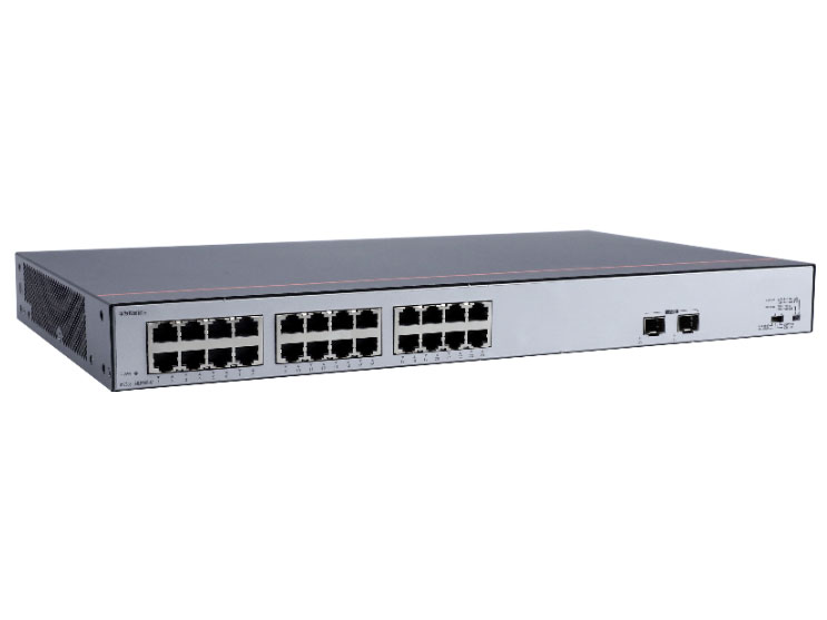 华为  FutureMatrix S1730S-L24LP2SR-A1：24个10/100/1000BASE-T以太网端口（PoE+），2个千兆SFP，247W PoE，交流供电，交换容量52Gbps，包转发率38.69Mpps
