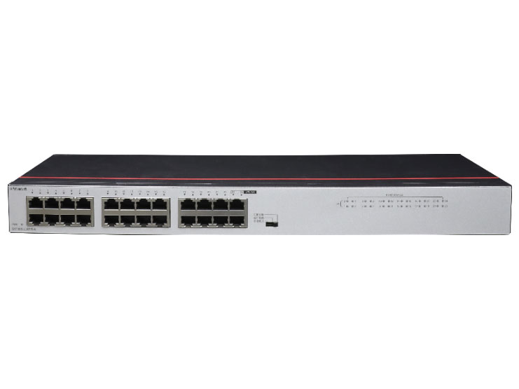 华为  FutureMatrix S1730S-L24FR-A：24个10/100BASE-TX以太网端口，交流供电，无风扇，交换容量4.8Gbps，包转发率3.57Mpps