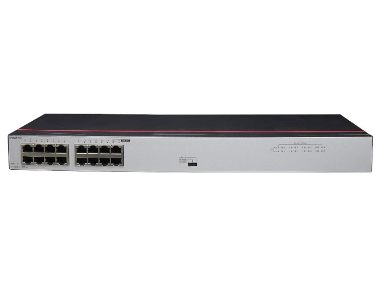 华为  FutureMatrix S1730S-L16TR-A：16个10/100/1000BASE-T以太网端口，交流供电，无风扇，交换容量32Gbps；包转发率23.74Mpps