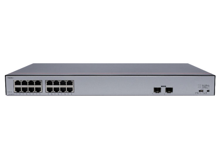 华为  FutureMatrix S1730S-L16P2SR-A1：16个10/100/1000BASE-T以太网端口（PoE+），2个千兆SFP，247W PoE，交流供电，交换容量36Gbps，包转发率26.78Mpps