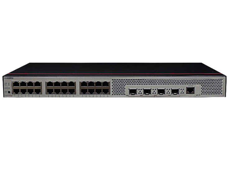华为  FutureMatrix S1730S-S24T4X-QA2：24个10/100/1000BASE-T以太网端口，4个万兆SFP+，交流供电，无风扇，交换容量336Gbps，包转发率96Mpps
