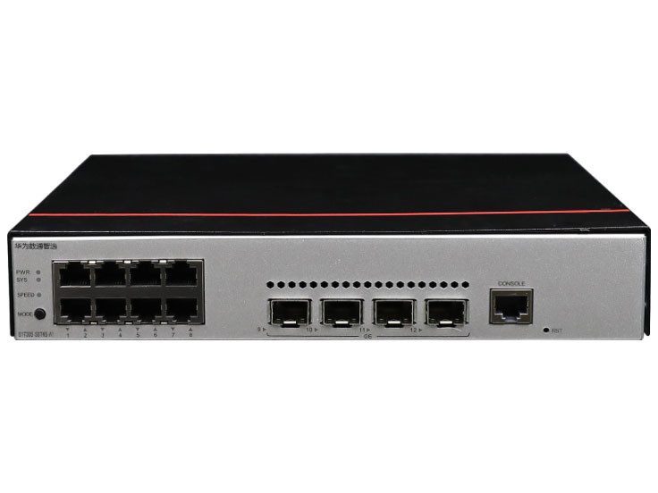 华为  FutureMatrix S1730S-S8P4S-A1：8 个10/100/1000BASE-T 以太网端口（PoE+）,4个千兆 SFP，124W PoE，交流供电，交换容量336Gbps，包转发率18Mpps