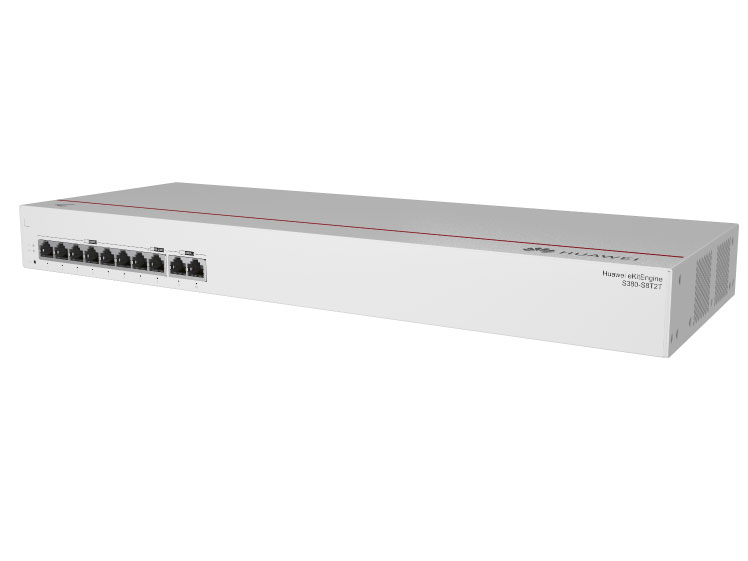 华为 S380-S8T2T 路由交换一体机 | 管理AP数量 64 | 带机量300台 | 交换容量16Gbps | 出口带宽2Gbps | 2个千兆电(WAN)+8个千兆电(LAN) | 机架款