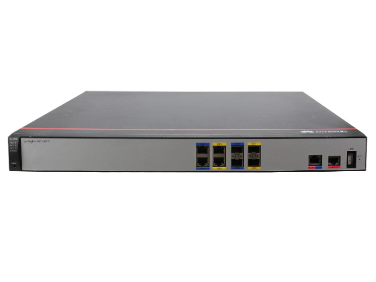 华为  AR6140E-S，WAN口数：2*GE电+2*GE光，LAN口数：2*GE光+3GE电，4*SIC插槽，带机量1200台PC，转发性能9Mpps-25Mpps