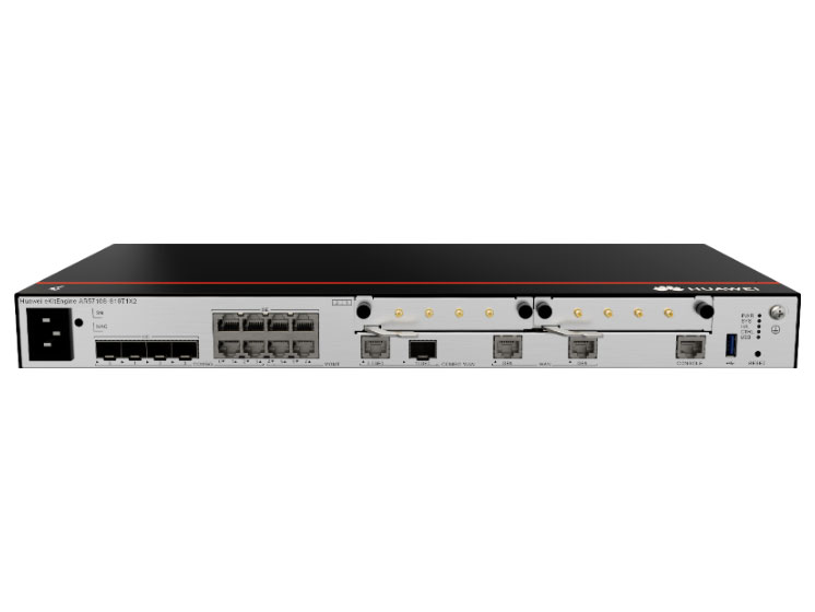 华为 AR5710S-S10T1X2, 1*10GE光/2.5GE电 Combo WAN，2*GE电 WAN，4*GE Combo LAN（全部可切换为WAN口），4*GE电 LAN，2*SIC，1*USB2.0，带机量250台PC，转发性能1.5Mpps
