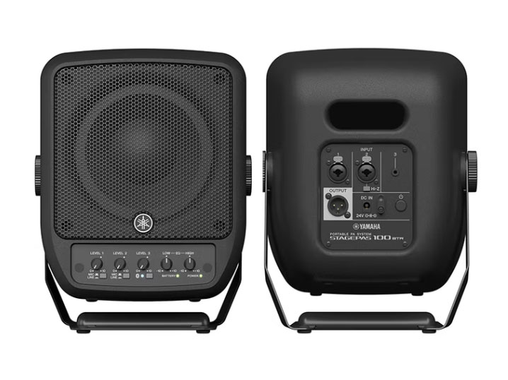 雅马哈STAGEPAS 100 蓝牙音箱 蓝牙音响 户外便携音响 乐器音响 吉他弹唱K歌 街头演出 内置电池 黑色