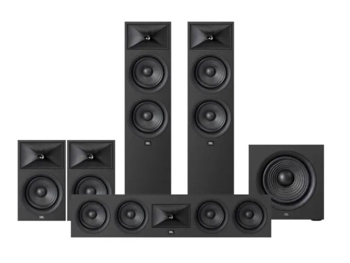 JBL Stage260F 5.1影院套装 Stage 260F落地主音箱*2|Stage 240B书架音箱*2|Stage 245C中置音箱 Stage 200P低音炮*1黑色