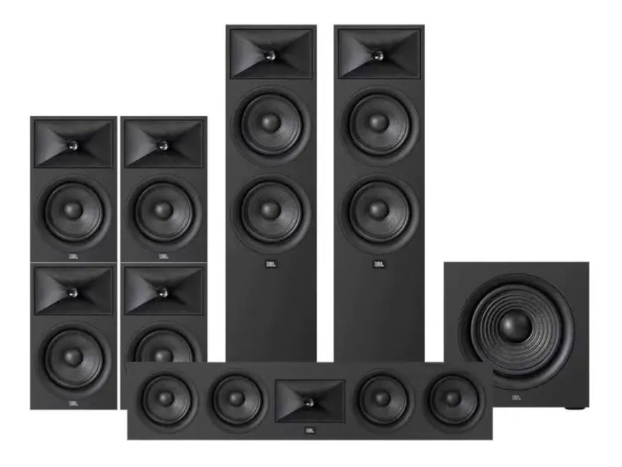 JBL 260F 7.1家庭影院音箱套装.黑色 STAGE260F落地主音箱*2|STAGE240B环绕音箱*4|STAGE245C中置音箱 STAGE 20OP低音炮*1 STAGE 
