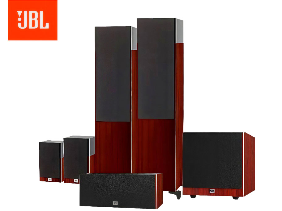 JBL STAGE180 5.1影院套装(红色)  STAGE180*2+STAGE120*2+STAGE125C*1+STAGE SUB A100P*1 