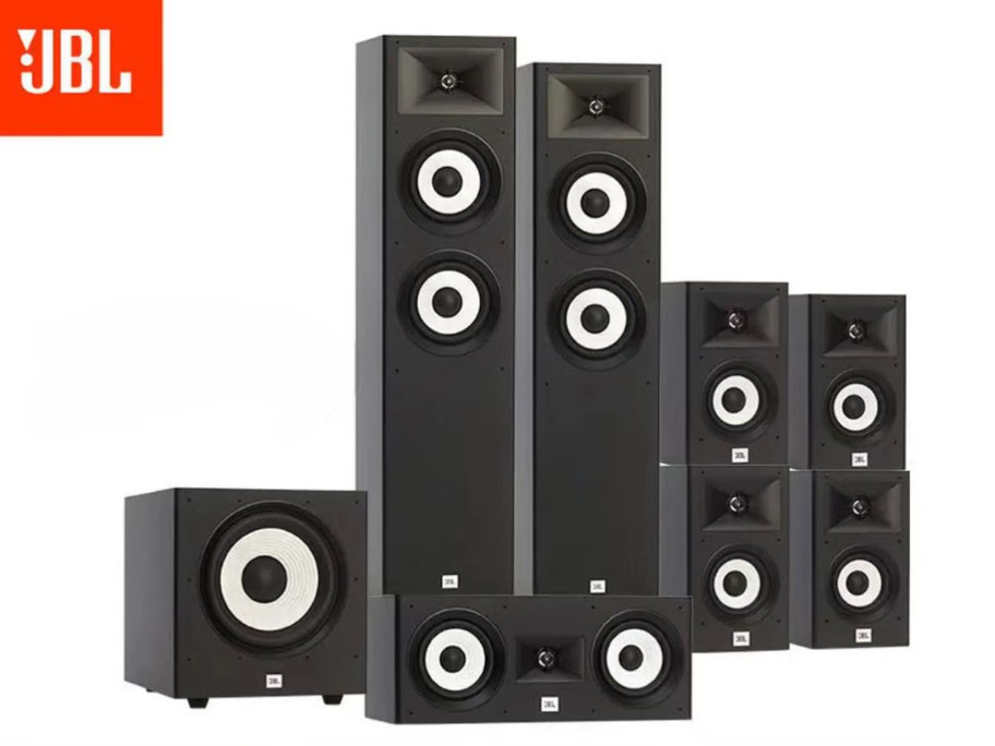 JBL  STAGE180 7.1影院套装(黑色) STAGE180*2+STAGE120*4+STAGE125C*1+STAGE SUB A100P*1