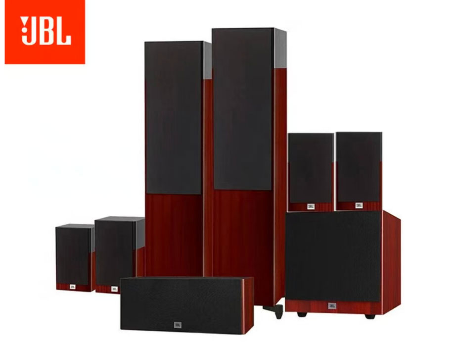 JBL STAGE180 7.1影院套装(红色) STAGE180*2+STAGE120*4+STAGE125C*1+STAGE SUB A100P*1