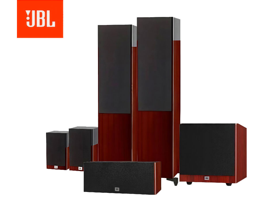 JBL STAGE190 5.1影院套装(红色) STAGE190*2+STAGE130*2+STAGE125C*1+STAGE SUB A120P*1 