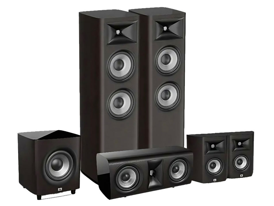 JBL STUDIO680+610+625C+650P studio680 5.1影院套装 黑色