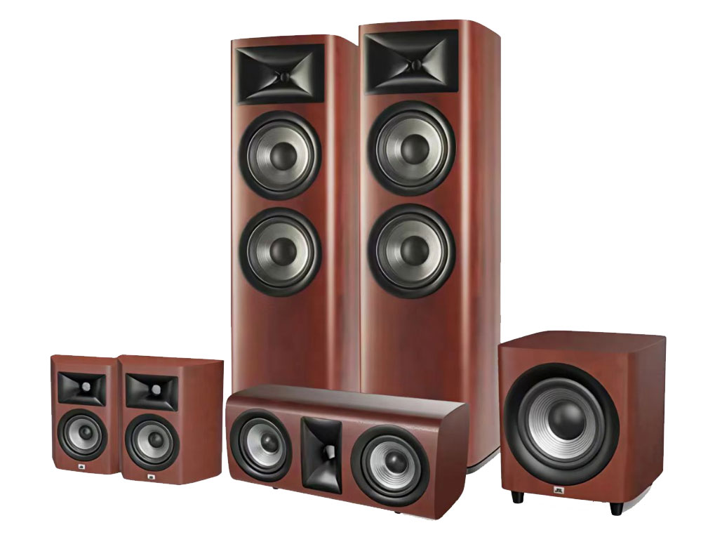 JBL STUDIO680+610+625C+650P studio680 5.1影院套装  红色