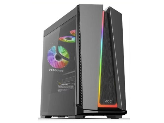 AOC 荣光D30T200G 专业游戏电脑 AMD 锐龙7 最高频率5GHz 炫彩机箱