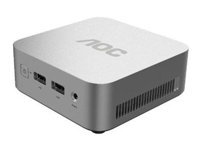 AOC mini迷你主机  0.33升台式机  8GB/16GB DDR4  支持同时连接两台显示屏(HDMI+DP)
