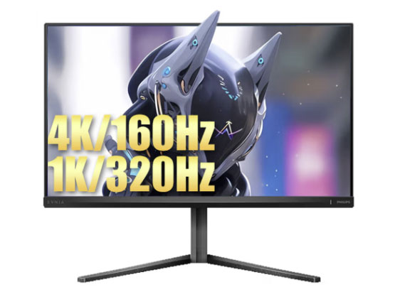 飞利浦弈威27M2N5800显示器27英寸4K160HZ/240HZ双模FastIPS GTG1MS HDR400 硬件低蓝光台式电竞显示屏 27M2N5800/27英寸4K160双模320