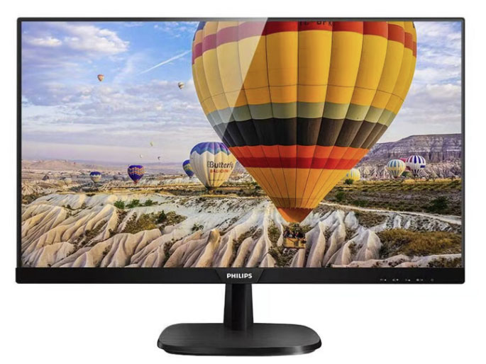 飞利浦 27英寸IPS屏FHD75Hz TUV认证低蓝光 壁挂VGA/DVI/HDMI 网课办公显示器 商务电脑显示屏273V7QDSBF