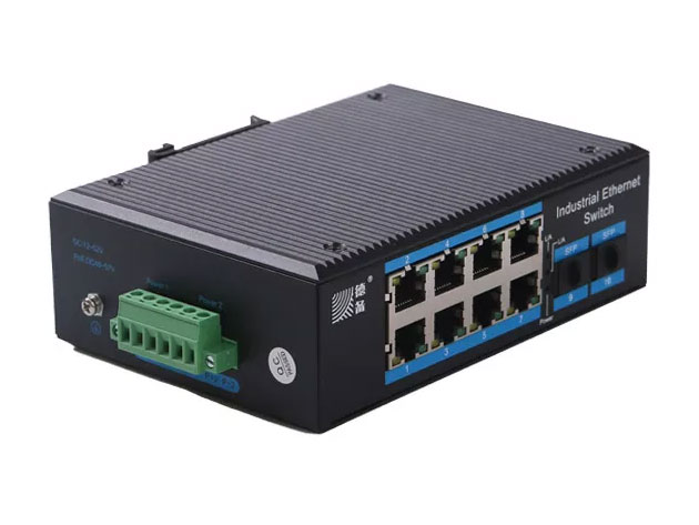 德备  DBD28G-SFP 千兆2光8电工业级交换机